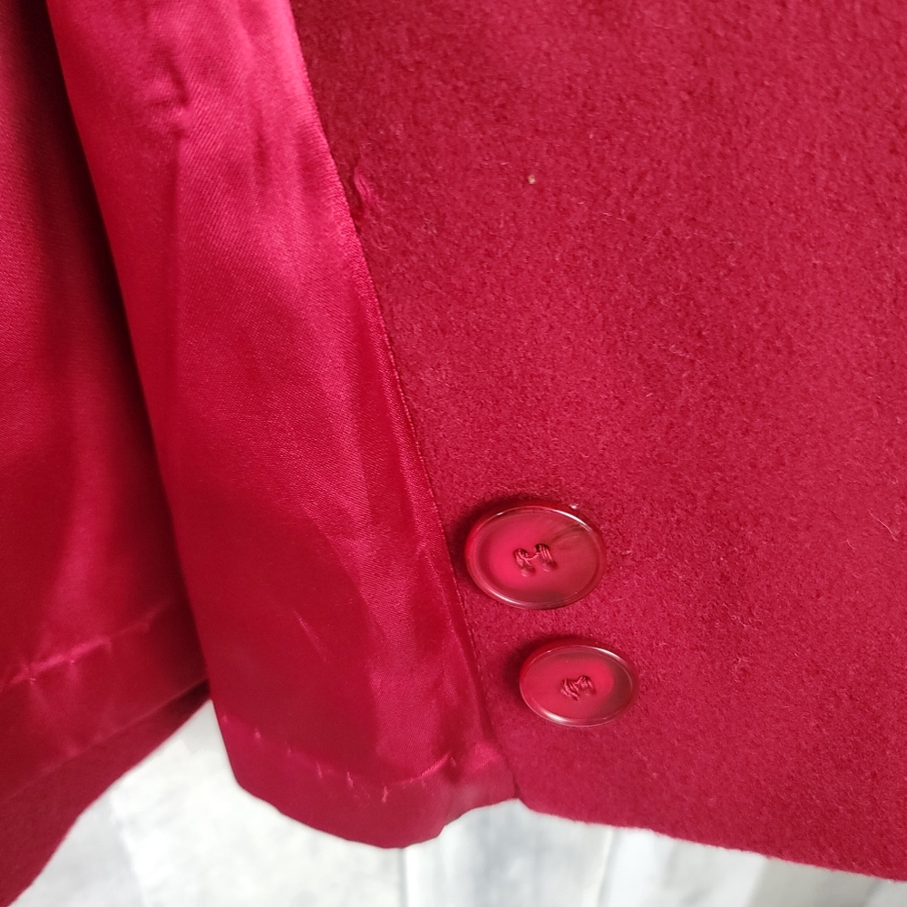 Pendleton Red Merino Wool Coat 4P - Picture 13 of 13